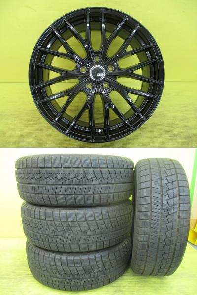 ◆2022年製中古スタッドレス付新品ホイールセット◆ヴェネスFS01 GBK + ネクセン ウィンガードアイス2 225/55R17インチ◆MAZDA6 アテンザ レガシィ 4本セット 足利 225/55-17 225/55/17 225-55-17 GJ2FP GJ2AP GJ5FP GJEFP GJ2FW GJ2AW GJ5FW GJEFW BN9|タイヤショップトレッド