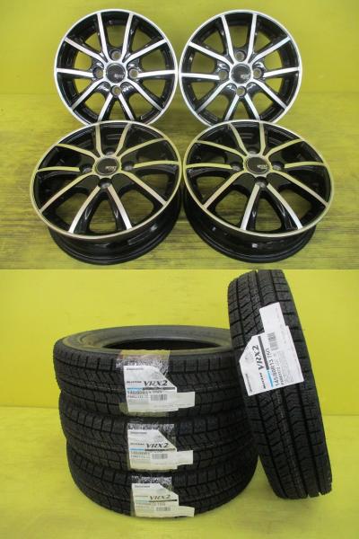 ◆2024年製国産新品スタッドレス付◆スポルトクローネ + ブリヂストン ブリザックVRX2 145/80R13インチ◆モコ N-BOX N-WGN アルト スペーシア ワゴンR ラパン ムーブ ミライース タント フレアワゴン シフォン ステラ等 4本セット 足利 145/80-13 145/80/13 145-80-13 軽 K