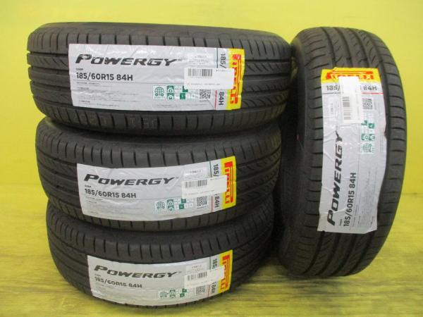 ◆2026年製新品夏タイヤ4本セット◆ピレリ パワジー 185/60R15インチ◆アクア カローラ フィールダー アクシオ シエンタ ヤリス フィット シャトル アウディ AUDI A1 フォルクスワーゲン VW ポロ等 足利 185/60-15 185/60/15 185-60-15 PIRELLI POWERGY｜タイヤショップトレッド