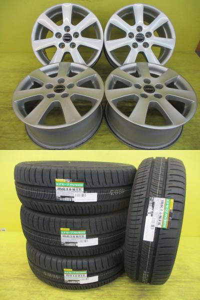 ◆国産新品夏タイヤ付◆ボルベット + ダンロップ エナセーブRV505 205/60R16インチ◆VW トゥーラン 4本セット 足利 205/60-16 205/60/16 205-60-16 フォルクスワーゲン Touran 1TDFG 1TDPC 1TCZD TSI TDI 5H112 5/112 5-112 BMW 2シリーズ F45 F46｜タイヤショップトレッド