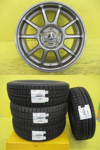 ◆2025年製国産新品スタッドレス付新品ホイールセット◆AZスポーツ + ブリヂストン ブリザックVRX2 185/65R15インチ◆シエンタ プリウス等 4本セット 足利 185/65-15 185/65/15 185-65-15 MXPC10G MXPL10G MXPL15G NHW20 ZVW30｜タイヤショップトレッド