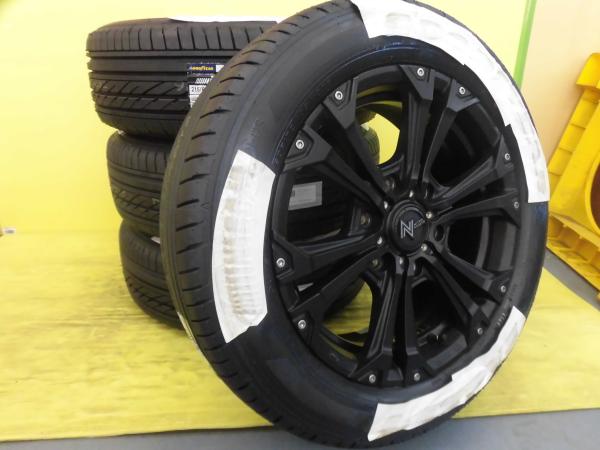 ◆2025年製 215/60R17 109/107R◆200系ハイエース◆新品タイヤ+中古アルミ◆グッドイヤー ナスカー+ナイトロパワー ◆4本セット 足利◆｜タイヤショップトレッド