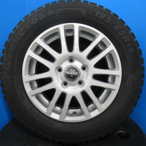 【送料無料】スタッドレス 中古 ウィンラン WINRUN WINTERCROSS WR12 【195/65R15 91Q】美品ホイールセット アウディA3に！