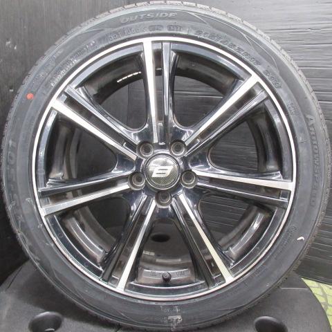 4本 CT 86 プリウス インプレッサ レガシィB4 新品サマータイヤ 215/45R17 アロースピード AS S-01 17インチ 中古アルミ