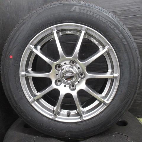 4本 ヴォクシー ステップワゴン ストリーム アクセラ 新品サマータイヤ 205/60R16 アロースピード AS HP01 16インチ 中古ホイール