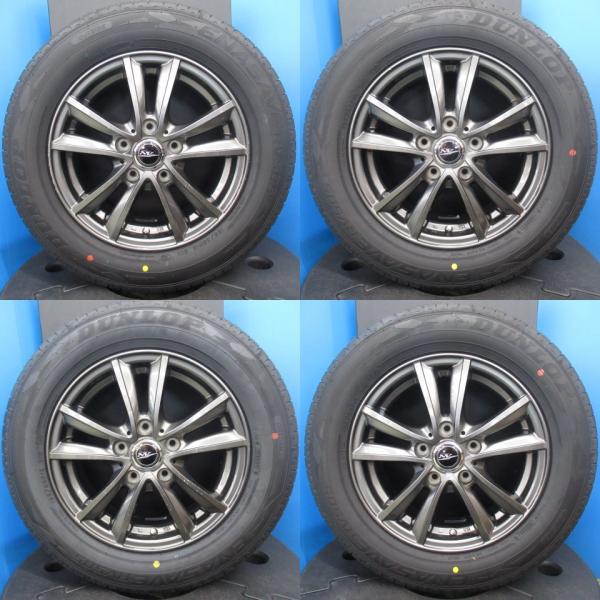60系 70系ヴォクシー ノア 4本 ガンメタ 15インチ 5H 5穴 PCD 114.3 新品 195/65R15 夏タイヤ 夏用 中古 アルミホイールセット