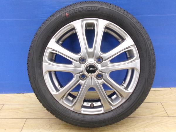 N-BOX 2026年製 新品 4本 シンクロウェザー ダンロップ 165/55R15 + 中古 社外 アルミ ワゴンR スペーシア N-ONE N-WGN ミラ　デイズ eK ウェイク タント ソニカ ムーヴ SYNCHRO WEATHER オールシーズン 前橋｜タイヤショップトレッド