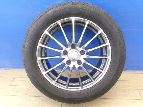 エリシオン 中古 夏タイヤ 4本 8分山 ダンロップ ENASAVE RV505 215/60R17 + ブリヂストン ECOFORME CRS101 日本製 クロスロード エルグランド E52 C-HR ラッシュ NGX10 NGX50 ZYX10 ZYX11 エスティマ 50系 前橋