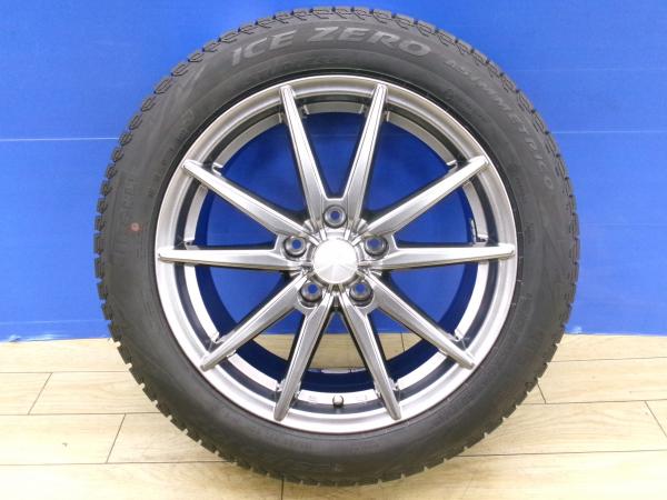 クラウンアスリート 3.5L 新品 冬タイヤ 4本 215/55R17 トーヨー GARIT GIZ + 社外 HS08 マークX ビッグキャリパー対応 スタッドレス GRS184 GRS214 GRX130 GRX120 GWS224 レクサス HS ジューク 前橋