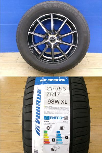 CX-3 ティアナ 新品 4本 夏タイヤ 215/55R17 98W XL + 中古 社外アルミ BADX DOS 17インチ エスティマ オデッセイ ヴェゼル C エスクード ティアナ ジューク クラウンロイヤル 前橋｜タイヤショップトレッド 38,870円