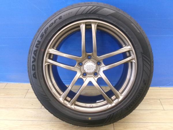 T33 エクストレイル 中古 4本 ヨコハマ AVS Model T5 8.5J ET45 + ADVAN Sport V107 for SUV 255/50R19 アウトランダー PHEV GN0W CX-60 CR-V カスタム KH5P KH3P RT RW はみ出し注意 前橋｜タイヤショップトレッド 86,900円