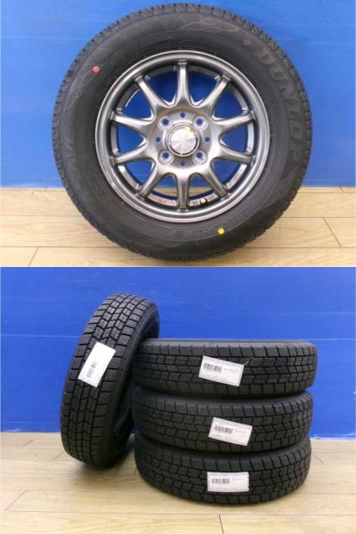 モコ アルト 中古 冬タイヤ 4本 グッドイヤー ICENAVI 7 145/80R13 + 社外アルミ スタッドレス ワゴンR ミラ ムーヴ ラテ コンテ ラパン スペーシア アイスナビ 軽自動車 13インチ 前橋 26,100円