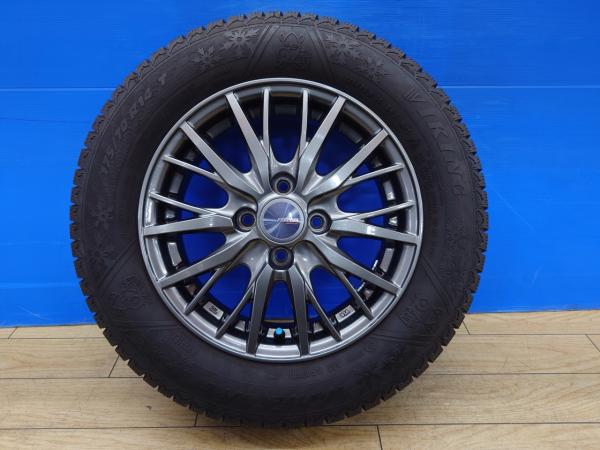 初代 シエンタ ポルテ 冬タイヤ 4本 175/70R14 VIKING WIN-TECH WT6 + 社外 アルミ Weds ravrion カローラ アクシオ スタッドレス フィールダー ラティオ N17 NNP10 NCP81 NKE165 NRE160 NZE161 前橋