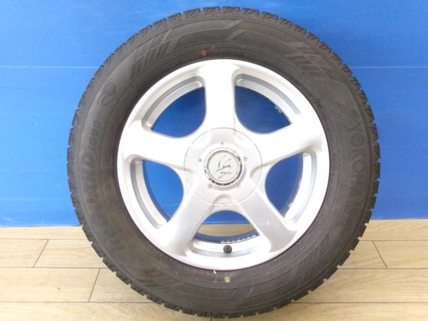 ノア ヴォクシー 中古 冬タイヤ 4本 ヨコハマ ice GUARD iG60 195/65R15 + 中古 社外 アルミ MILLOUS LS エスクァイア アイシス アコード ステップワゴン アテンザ アクセラ プレマシー 195/65-15 195/65/15 スタッドレス 前橋|タイヤショップトレッド
