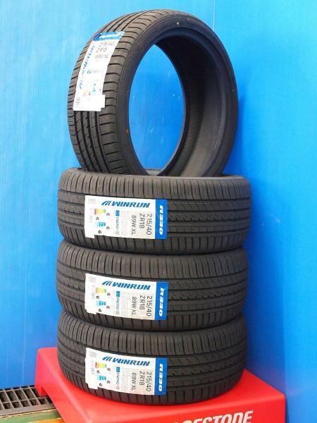 2024年製新品夏タイヤ　ウィンランR330　215/40R18インチ　89WXL　86GR86BRZミトA110　ドレスアップ等に　条　ZN6 ZN8 ZC6 ZD8 955141 955143 DFM5P DFM5P2｜タイヤショップトレッド