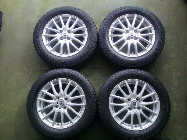 国産2022年製中古冬タイヤセット　ダンロップウィンターマックスWM03　185/60R15インチ　アクアカローラアクシオフィールダーシエンタ　条　NHP10 NHP10H NKE165 NRE160 NRE161 NZE161 NZE164 NKE165G NRE161G NZE161G NZE164G ZRE162G NCP81G NCP85G