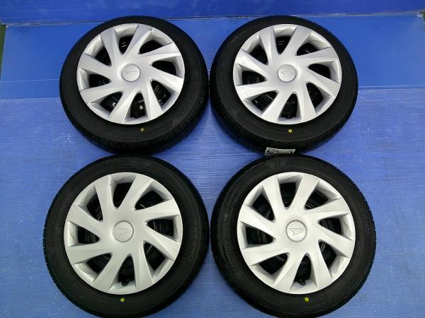 新品夏タイヤ 中古スチールセット ［ブリヂストン NEWNO 155/65R14］［ダイハツ スチール 14インチ］ウェイク ミライース タント 条 ミラジーノ L650S L660S ムーヴコンテ L575S L585S ムーヴラテ L550S L560S ミラトコット LA550S LA560S ソニカ L405S L415S