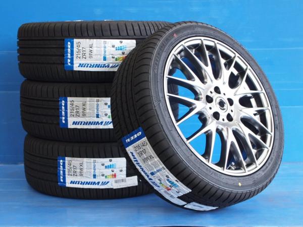 86/BRZ/インプレッサXV/プリウス/プリウスPHV/CT/インプレッサ等に 2026年製新品輸入夏タイヤセット 215/45R17インチ 7J+47 5穴PCD100 条｜タイヤショップトレッド