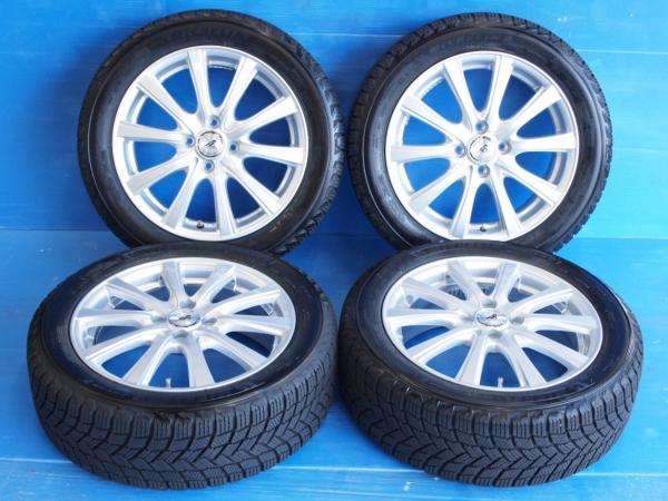 【中古】BEST Azsports YL-10 6J-16 +50 100 4H シルバー ミシュラン X-ice SNOW 185/55R16 インサイト (ZE2, ZE3)、 グレイス (GM4, GM5, GM6, GM9)、 シャトル (GK8, GK9, GP7, GP8)、 フィット (GE6, GE7, GE8, GE9, GK3, GK4, GK5, GK6, GP1, GP4, GP5, GP6,|タイヤショップトレッド