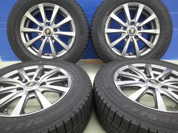 80ノア 80VOXY 新品冬タイヤ 195/65R15 ダンロップ ウィンターマックス WM03 G10 15インチ 6.0J +50 5H114.3 2023年製 羽
