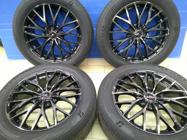 クラウン ヤリスクロス 215/55R17 夏タイヤ ブリヂストン レグノ GR-X2 レオニス MX 17インチ 7.0J +38 5H114.3 羽 ジューク