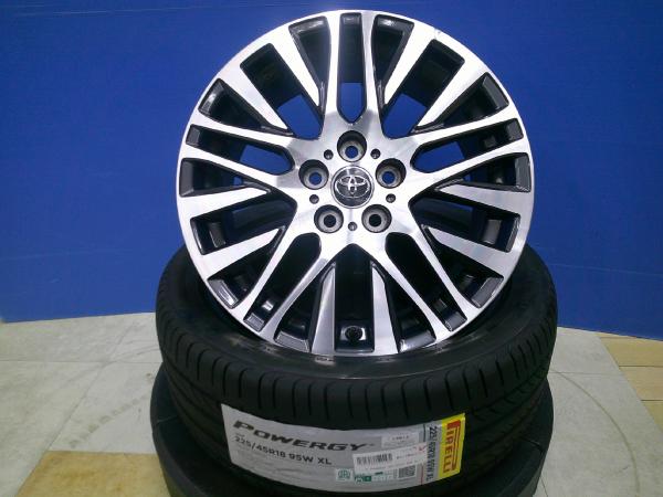 カムリ クラウン マークX 225/45R18 新品夏タイヤ ピレリ パワジー トヨタ 30アルファード純正 18インチ 7.5J +45 5H114.3 2025年製 羽｜タイヤショップトレッド