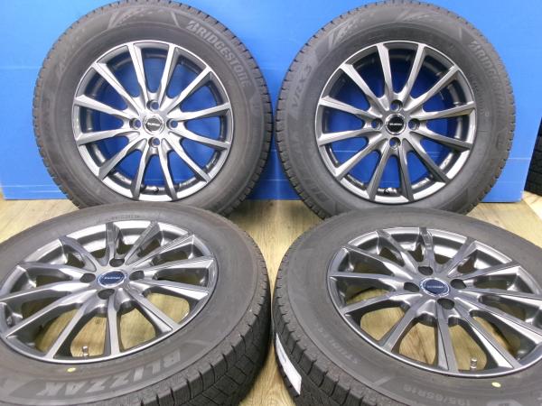 ライズ ロッキー ブリヂストン ブリザック VRX3 195/65R16 バルミナ 16インチ 6J +40 4H100 2023年製 羽|タイヤショップトレッド