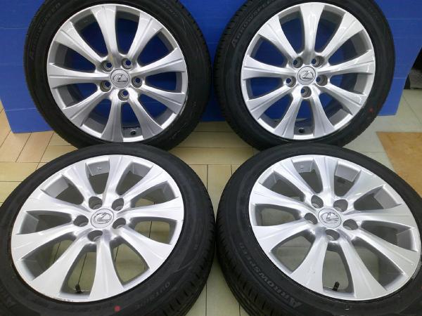 90ノア 90VOXY 205/55R17 新品夏タイヤ アロースピード S-01 レクサス GS純正 17インチ 7.5J +45 5H114.3 2025年製 羽