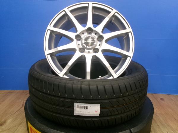 日産リーフ 205/55R16 中古夏タイヤ ネクセン N-BLUE S マルカ シュナイダー １６インチ 6.5J +42 5H114.3 羽｜タイヤショップトレッド