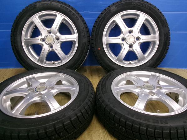 新品スタッドレス　中古ホイールセット！ 155/65R14 ネクセン ウィンガードアイス2 14インチ タント　ミライース ムーヴキャンバス 羽｜タイヤショップトレッド