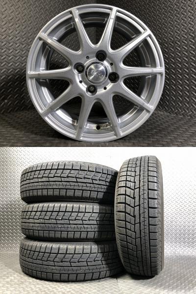 【2022年製 中古セット】ヨコハマ ice GUARD IG60 165/65R14 79Q 社外 Weds KRAIT 14-5.5J +42 4H 100 タンク ルーミー トールなどに 新｜タイヤショップトレッド