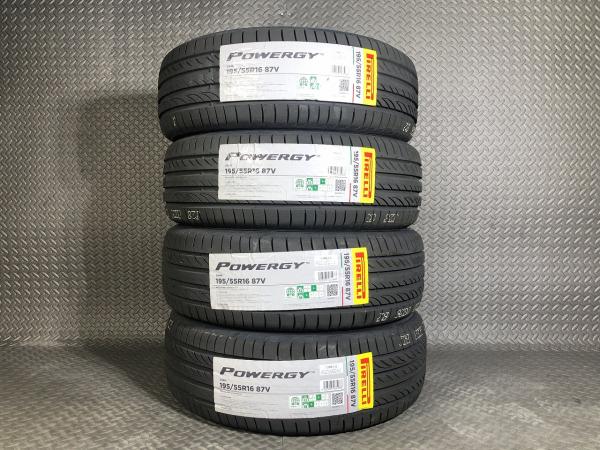 【2024年製 新品】ピレリ POWERGY 195/55R16 87V アクア アリオン プレミオ ウィングロード キューブ ノート CR-Zなどに 新 |タイヤショップトレッド