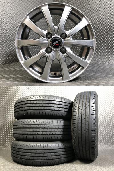 【2018年製 在庫処分品】ブリヂストン ECOPIA NH100 185/70R14 88S 中古社外 FANG 14-5.5J +48 4H 100 フリード (GB3, GB3改, GB4, GP3)などに 新｜タイヤショップトレッド
