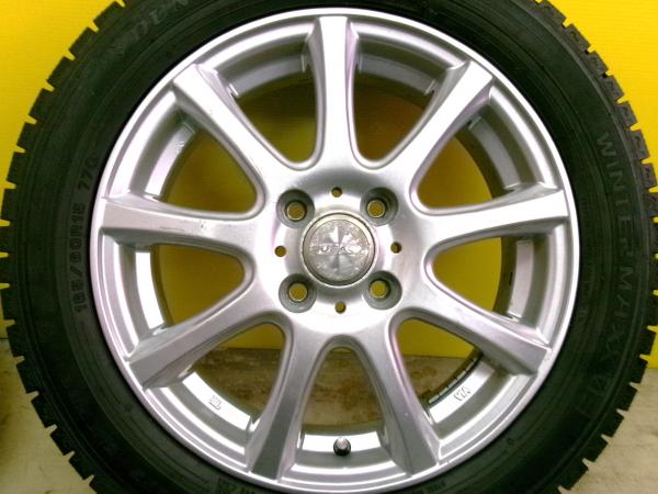 【ハスラー】新品冬タイヤ 165/60R15 ダンロップ WM03 2022年製 DUFACT 15インチ ホイールセット 七