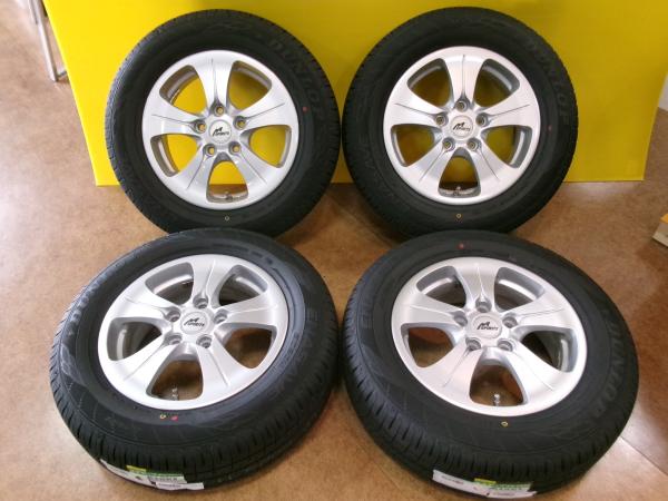 【送料無料】195/65R15 ダンロップ ENASAVE EC204 新品タイヤホイールセット 15インチ 【セレナ・ストリーム等に】七