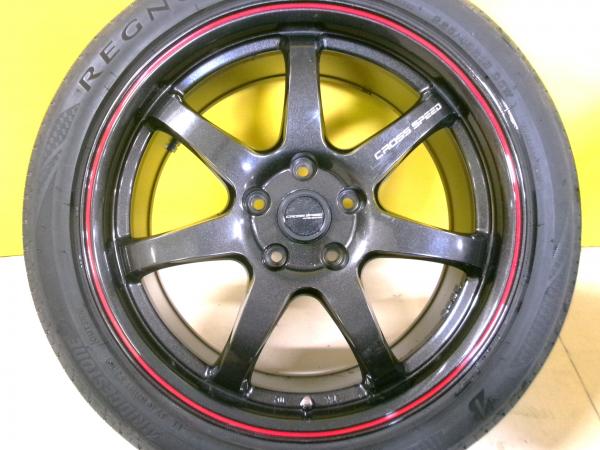 【レヴォーグ】BS REGNO GR-X2 225/45R18 2023年製 CROSS SPEED HYPER EDITION CR7 18インチ 【送料無料】七