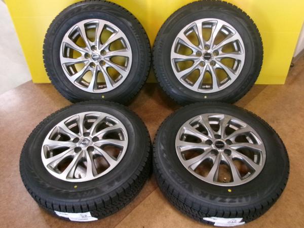 【新品冬セット】195/65R15 ブリヂストン VRX2 【2025年製】15インチ ホイールセット 【プリウス・カロツー等に】送料無料 七｜タイヤショップトレッド