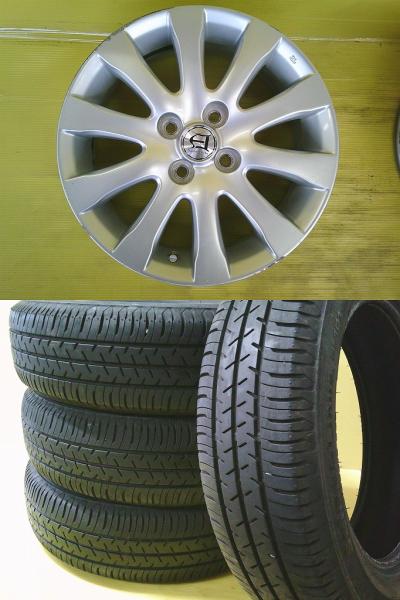 ヴィッツ アクア 中古アルミ 15インチ 6.0J +45 4H100 中古 ブリヂストン SL101 175/65R15 4本SET スペイド イグニス スイフト 夏 桜川 カローラアクシオ NKE165 NRE160 NRE161 NZE161 NZE164 KSP130 NCP131 NHP130 NSP130 NSP135 FF21S ZC13S ZC43S ZC53S ZC83S ZD53S｜タイヤショップトレッド