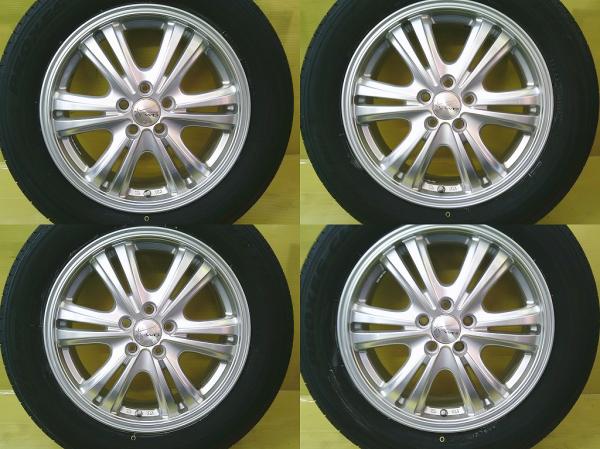 ロッキー ハイブリッド車 中古 アルミ 16インチ 6.5J +48 5H PCD100 新品 トーヨー PROXES CL1 SUV 195/65R16 4本セット ライズ レックス 桜川 A202A A202F A202S