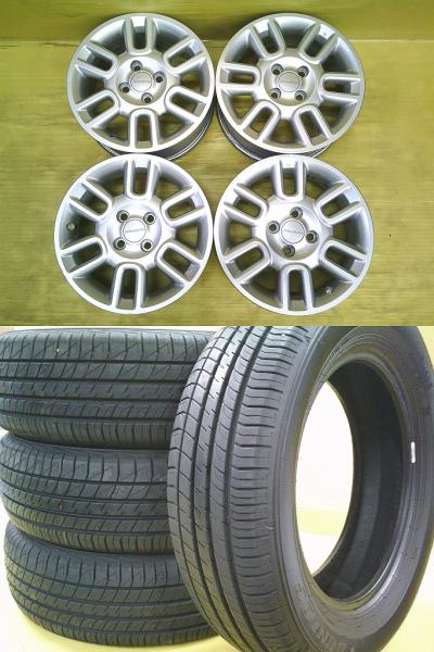2025年製中古サマー付 モデューロ ME-018 + ダンロップ ルマンV+ 185/65R15 4本SET フリード フリードスパイク 組込バランス調整後 桜川 GB3 GB4 GP3|タイヤショップトレッド
