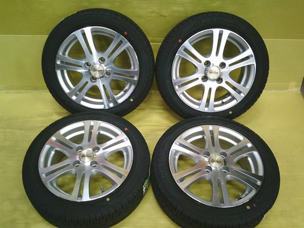 軽カスタムサイズ 中古 ユーロマイスター 5.5J +38 4H100 新品夏 ダンロップ EC204 165/55R14 4本SET サマー トゥディ アルト ミラ 桜川 eKワゴン H81W H82W アルトラパン HE21S L700S L710S ヴィヴィオ KK3 KK4 ワゴンR MC12S MC21S MC22S MH21S MH22S ゼスト JE1 JB5 JC3|タイヤショップトレッド