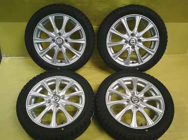 N-BOX タント 中古 アルミ 15インチ 4.5J 4H PCD100 新品 ダンロップ WM02 165/55R15 4本セット ミラトコット デイズ ワゴンR 桜川 ムーヴラテ L550S L560S eKカスタム B11W N-BOX JF1 JF2 JF3 JF4 JF5 JF6 N-WGN JH1 JH2 JH3 JH4 デイズ B21W B43W B44W B45W B46W B47W B48W