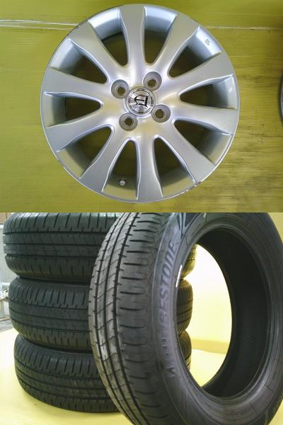 デミオ MAZDA2 中古アルミ マツダ純正 15インチ 6.0J +45 4H PCD100 中古 ブリヂストン NH200C 185/65R15 4本SET アクア フィルダー 桜川 DJ5AS DJ5FS DJLAS DJLFS DJ3AS DJ3FS DJ5AS DJ5FS DJLAS DJLFS MXPK11 MXPK15 MXPK16 NCP30 NCP31 NCP35 NZE141|タイヤショップトレッド
