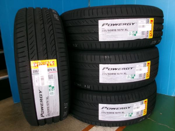 新品 2025年製 夏タイヤ ピレリ パワジー 235/60R18インチ 107V XL 4本セット PIRELLI POWERGY サマータイヤ 4本価格 タイヤのみ 235/60/18 235/60-18 235-60-18 ホンダCR-V マツダCX-60 レクサスNX T33エクストレイル ベンツGLC アウディQ5 ボルボXC60 江田