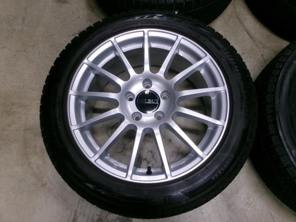 中古スタッドレス 中古ホイール 4本セット ゲルプート YPW01 17インチ 7.5J +47 5H112 66.6Φ ブリヂストン ブリザック VRX2 225/50R17インチ 94Q 2022年製 国産 冬タイヤ BRIDGESTONE BLIZZAK ベンツ W205 Cクラス 225/50/17 225/50-17 225-50-17 江田