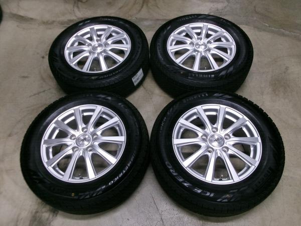 中古スタッドレス 中古ホイール 4本セット AZスポーツ SY-10 15インチ 6J +50 5H114.3 ピレリ アイスゼロ アシンメトリコ 195/65R15インチ 91T 2025年製 冬タイヤ PIRELLI ICEZERO ASIMMETRICO ノア ヴォクシー エスクァイア プレマシー 195/65/15 195/65-15 195-65-15 江田｜タイヤショップトレッド