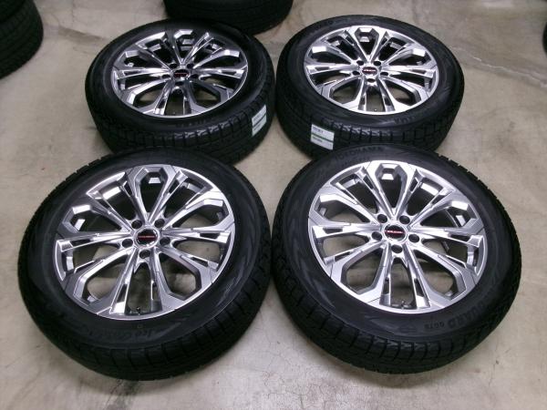 中古スタッドレス 中古ホイール 4本セット レイシーン プラバ 5X 19インチ 8J +35 5H114.3 ヨコハマ アイスガード SUV G075 235/55R19インチ 105Q XL 2023年製 冬タイヤ YOKOHAMA icdGUARD L10 レクサスRX GN0W アウトランダー 235/55/19 235/55-19 235-55-19 江田