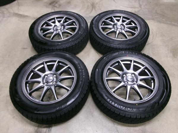 中古スタッドレス 中古ホイール 4本セット スポルトアベリア 16インチ 6J +42 4H100 ヨコハマ アイスガード iG60 195/65R16インチ 92Q 2023年製 国産 冬タイヤ YOKOHAMA iceGuard6 ライズ ロッキー レックス ガソリン車 195/65/16 195/65-16 195-65-16 江田
