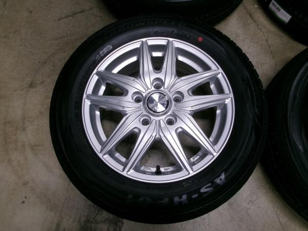 新品夏タイヤ 中古ホイール 4本セット エコフォルム SE-20 15インチ 5.5J +50 5H114.3 アロースピード AS-HP01 185/65R15インチ 88T 2026年製 サマータイヤ ARROWSPEED フリード GB5 GB6 GB7 GB8 GT 185/65/15 185/65-15 185-65-15 江田|タイヤショップトレッド