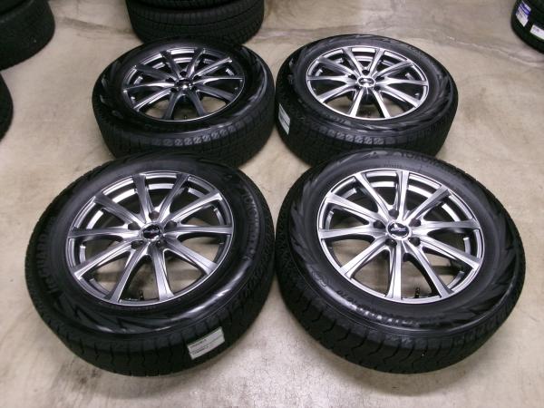 中古スタッドレス 中古ホイール 4本セット ユーロスピード V25 17インチ 7J +38 5H114.3 ヨコハマ アイスガード iG70 225/60R17インチ 99Q 2022年製 国産 冬タイヤ YOKOHAMA iceGuard7 30系 アルファード ヴェルファイア 225/60/17 225/60-17 225-60-17 江田|タイヤショップトレッド